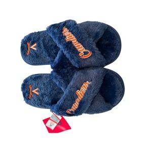 Cozy NCAA Virginia Cavaliers Cross Slides Navy L"